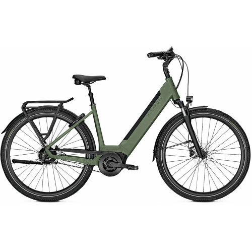 Kalkhoff IMAGE 3.B EXCITE FL (625 Wh), 5 Gang Nabenschaltung, Damenfahrrad, Wave, Modell 2024, 28 Zoll 43 cm mineralgreen matt