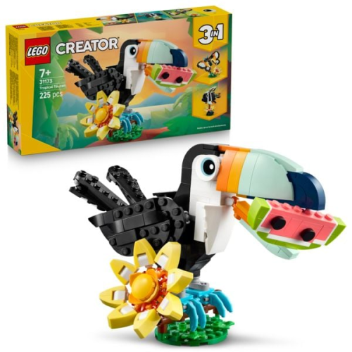 LEGO® Creator Wilde Tiere: Tropischer Tukan (31173); 3-in-1-Spielset; umbaubar