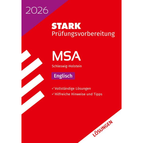 STARK Lösungen zu Englisch - MSA 2026 Schleswig-Holstein - Prüfungsvorbereitung