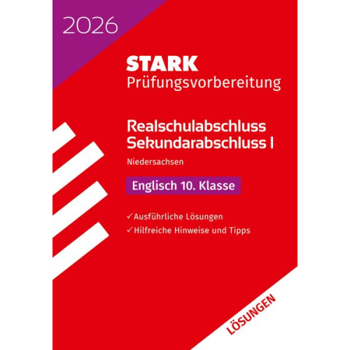 STARK Lösungen zu Englisch - Realschulabschluss 2026 Niedersachsen - Prüfungsvorbereitung