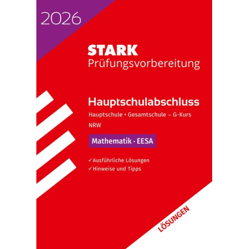 STARK Lösungen zu Mathematik G-Kurs - Hauptschulabschluss (EESA) 2026 NRW - Prüfungsvorbereitung