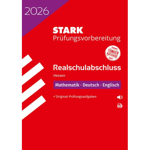 STARK Mathematik, Deutsch, Englisch - Realschulabschluss 2026 Hessen - Prüfungsvorbereitung