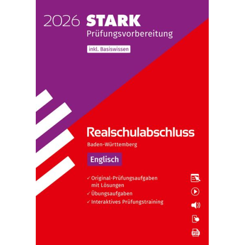 STARK Englisch - Realschulabschluss 2026 BW - Prüfungsvorbereitung inkl. Basistraining und Lösungen