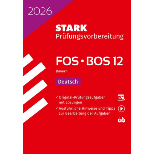 STARK Deutsch 12. Klasse - Abitur FOS/BOS 2026 Bayern - Prüfungsvorbereitung
