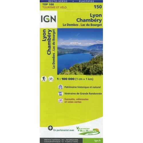 Collectif Ign - IGN 1 : 100 000 Lyon Chambéry