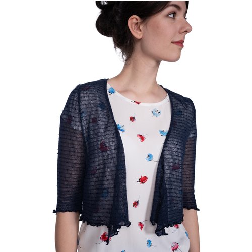 einfach Schön Cardigan 3/4 Nyla dunkelblau