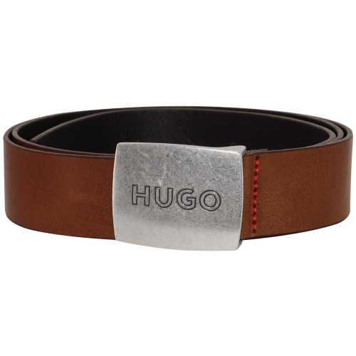 BOSS 50486668-002 Herrengürtel Leder Braun Gro