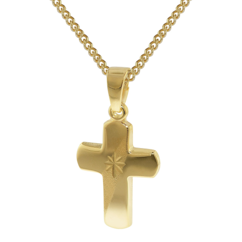 trendor 35750 Kreuz-Anhänger für Kinder Gold 333