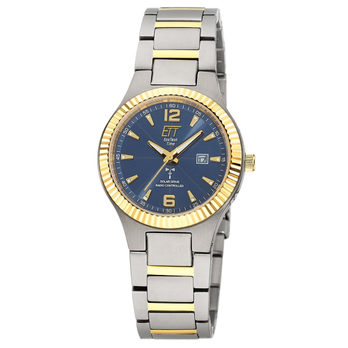 ETT Eco Tech Time ELT-11671-32M Funk-Solar Damenuhr Everest Lady Titan/Blau