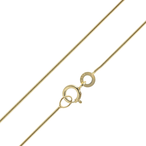 trendor 15668 Feine Schlangenkette 333 Gold Collierkette Breite 0,8 mm