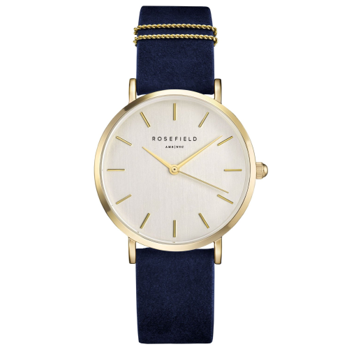Rosefield WBUG-W70 Damenuhr West Village Dunkelblau/Silberfarben