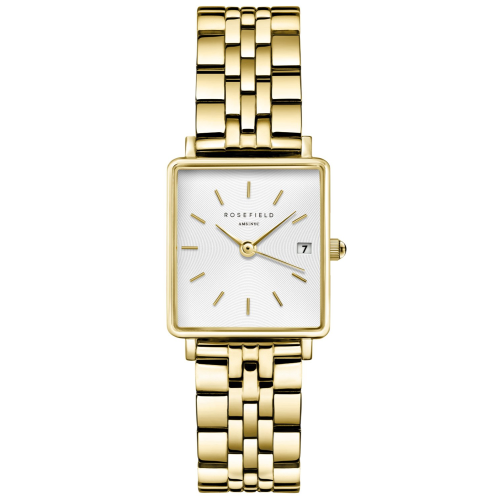 Rosefield QMWSG-Q021 Damenuhr Quarz Boxy XS Goldfarben
