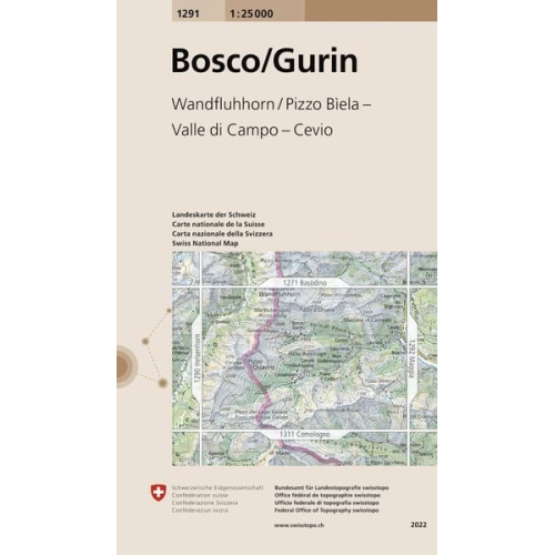 Bundesamt für Landestopografie swisstopo - Swisstopo 1 : 25 000 Bosco/Gurin