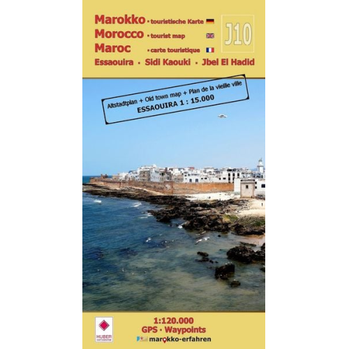 A. + B. Conrad - J10: Essaouira  Sidi Kaouki  Jbel El Hadid + Altstadtplan Essaouira