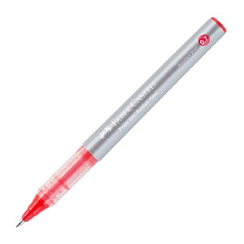 FABER-CASTELL Free Ink Tintenroller grau 0,7 mm, Schreibfarbe: rot, 1 St.