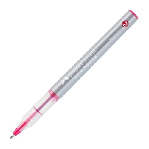 FABER-CASTELL Free Ink Tintenroller grau 0,7 mm, Schreibfarbe: rot, 1 St.