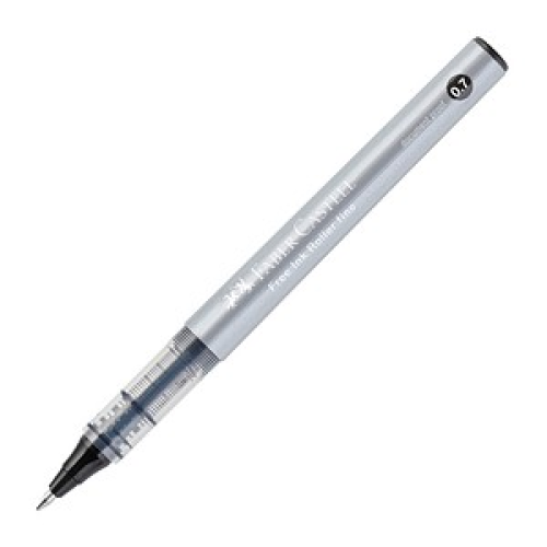 FABER-CASTELL Free Ink Tintenroller grau 0,7 mm, Schreibfarbe: schwarz, 1 St.