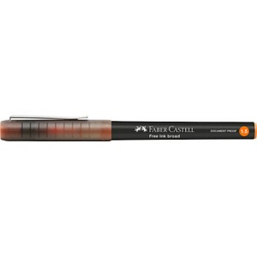 FABER-CASTELL Free Ink Tintenroller grau 1,5 mm, Schreibfarbe: orange, 1 St.
