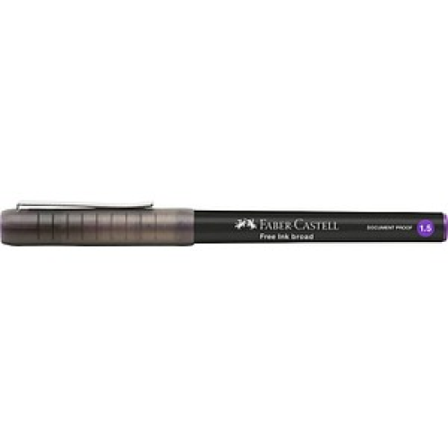 FABER-CASTELL Free Ink Tintenroller grau 1,5 mm, Schreibfarbe: violett, 1 St.