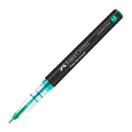 FABER-CASTELL Free Ink Tintenroller grau 1,5 mm, Schreibfarbe: grün, 1 St.
