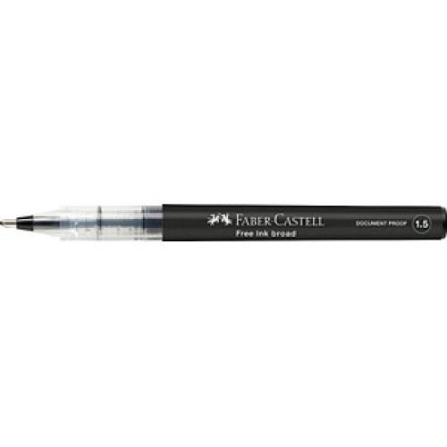 FABER-CASTELL Free Ink Tintenroller grau 1,5 mm, Schreibfarbe: schwarz, 1 St.