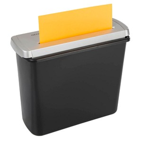 GENIE 106 S Aktenvernichter mit Streifenschnitt P-2, 6 mm, bis 6 Blatt, schwarz