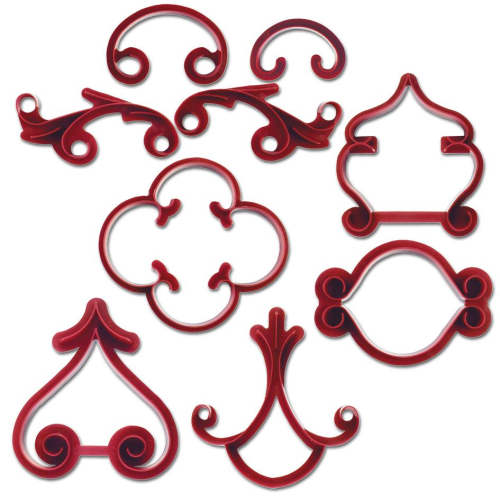 Arabeske Dekor - Präge-Set 9-teilig