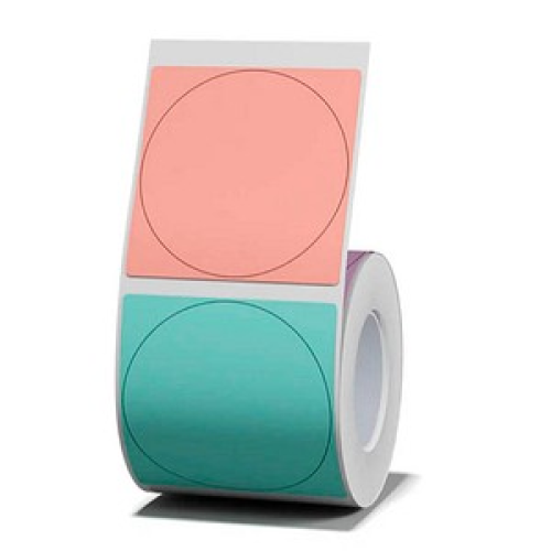 NIIMBOT Etikettenrolle für Etikettendrucker farbig sortiert, 41 x 41 mm, 1 x 175 Etiketten