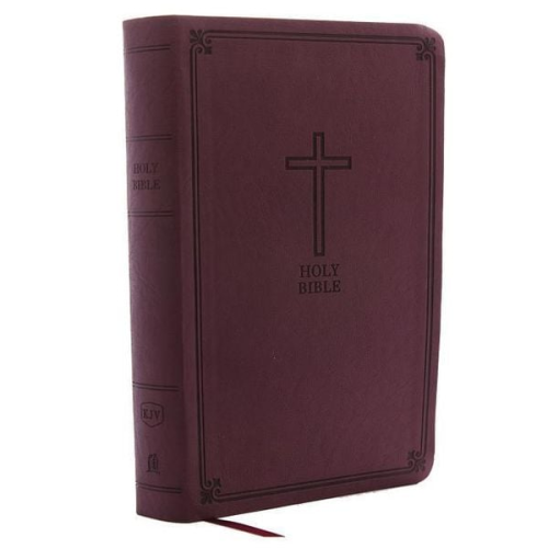 Thomas Nelson - KJV, Reference Bible, Personal Size Giant Print, Imitation Leather, Burgundy, Indexed, Red Letter Edition