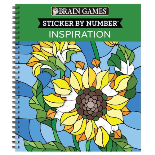 Publications International Ltd New Seasons Brain Games - Brain Games - Sticker by Number: Inspiration