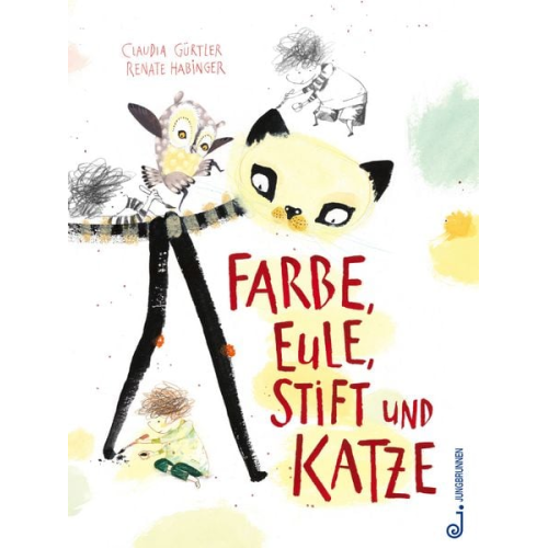 Claudia Gürlter - Farbe, Eule, Stift und Katze