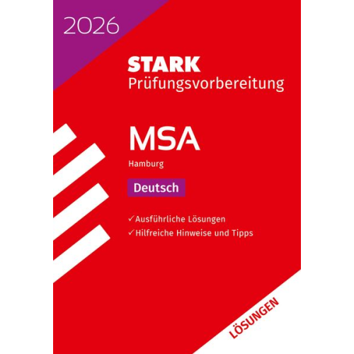 STARK Lösungen zu Deutsch - MSA 2026 Hamburg - Prüfungsvorbereitung