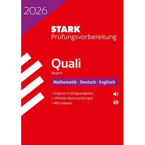 STARK Mathematik, Deutsch, Englisch 9. Klasse - Quali Mittelschule 2026 Bayern - Prüfungsvorbereitung