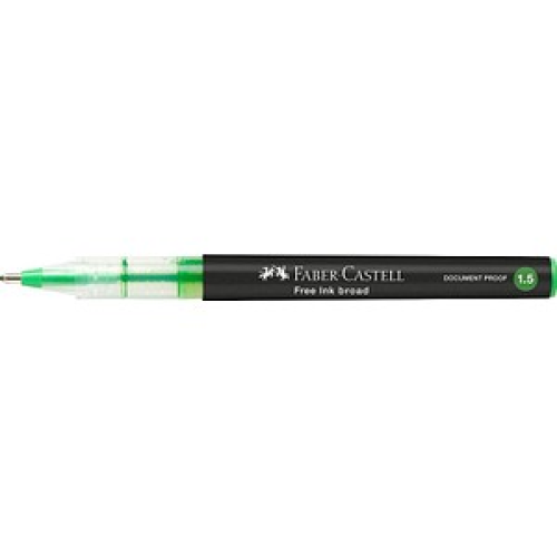 FABER-CASTELL Free Ink Tintenroller grau 1,5 mm, Schreibfarbe: grün, 1 St.