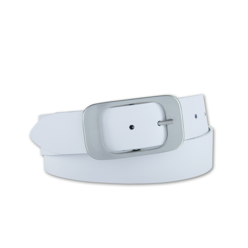 Bernd Götz 4cm Damen Softledergürtel weiß