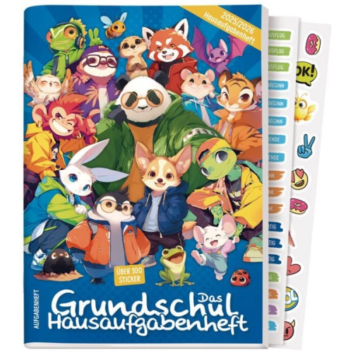 Das Grundschul-Hausaufgabenheft 25/26 A5 [Rasselbande] EM