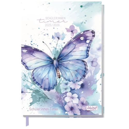 Schulstuff Schüler-Timer A5 25/26 [Butterfly] EM
