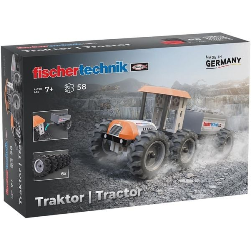 Fischertechnik 576107 - Traktor, 58 Bauteile, Konstruktionsspielzeug ab 7 Jahren