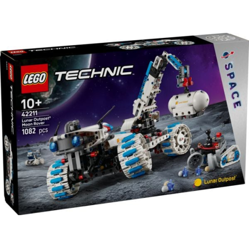 LEGO® Technic Lunar Outpost™ Mondrover-Raumfahrzeug (42211); MINT-Spielzeug; Bauset für Kinder