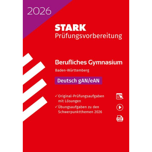 STARK Deutsch - Abitur Berufliches Gymnasium 2026 BW - Prüfungsvorbereitung