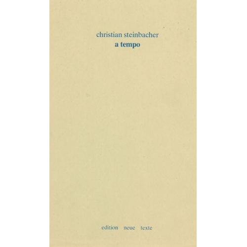 Christian Steinbacher - A Tempo