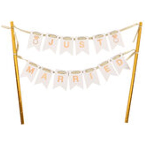 Tortenstecker Hochzeit Cake Topper 'Just married' ca. 28 cm