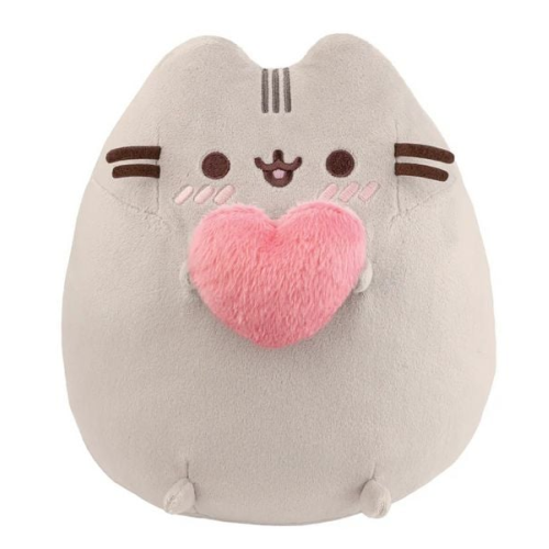 Aurora 61572 - Pusheen With Heart, Plüschtier mit Herz, 24 cm