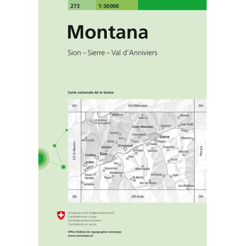 Swisstopo 1 : 50 000 Montana