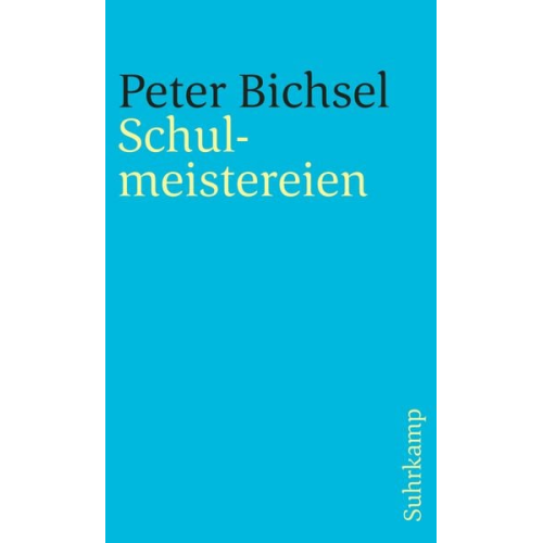 Peter Bichsel - Schulmeistereien