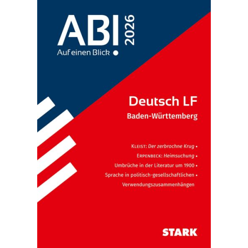 STARK Deutsch - Abi - Auf einen Blick! 2026 BW