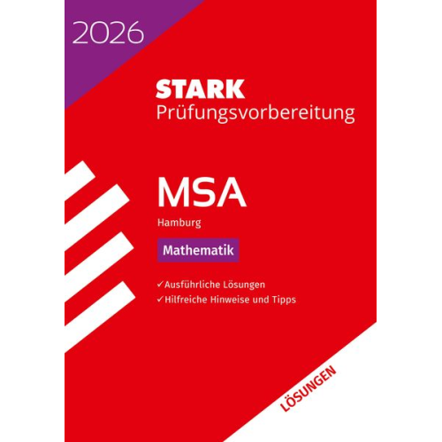 STARK Lösungen zu Mathematik - MSA 2026 Hamburg - Prüfungsvorbereitung