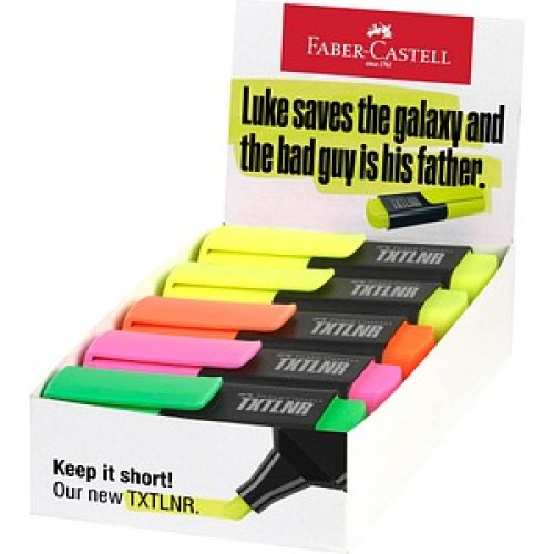 FABER-CASTELL TXTLNR Mini SF mixed Textmarker farbsortiert, 10 St.