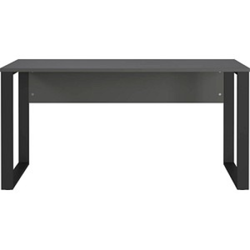 GERMANIA Adrano Schreibtisch grafit rechteckig, O-Fuß-Gestell schwarz 150,0 x 60,0 cm