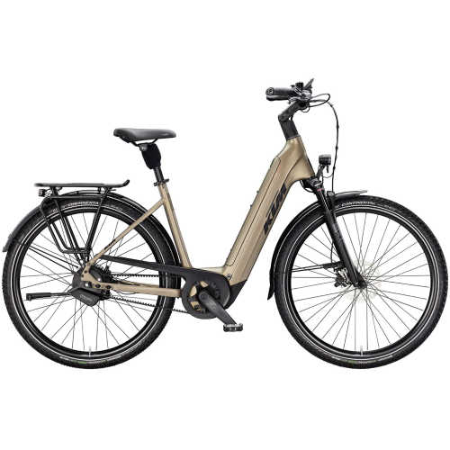 KTM MACINA CITY 810 Belt, stufenlose Nabenschaltung, Unisexfahrrad, Deep, Modell 2025, 28 Zoll 51 cm olive pearl matt (black+orange)